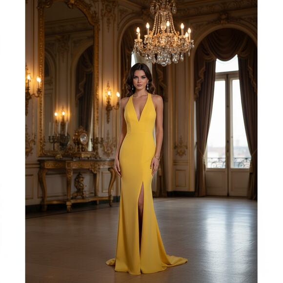 Jay Godfrey Lena Gown in Marigold - Picture 1 of 12